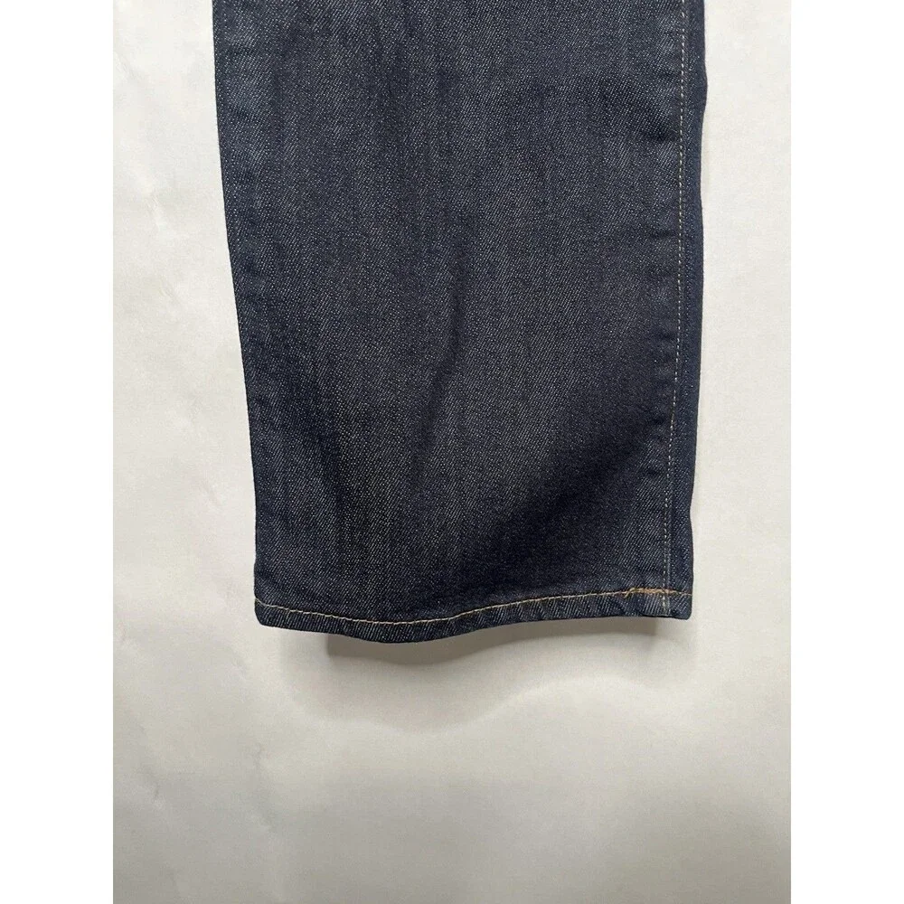 Eddie Bauer Jeans Women 12L Curve Slim Straight Long Tall Dark Wash